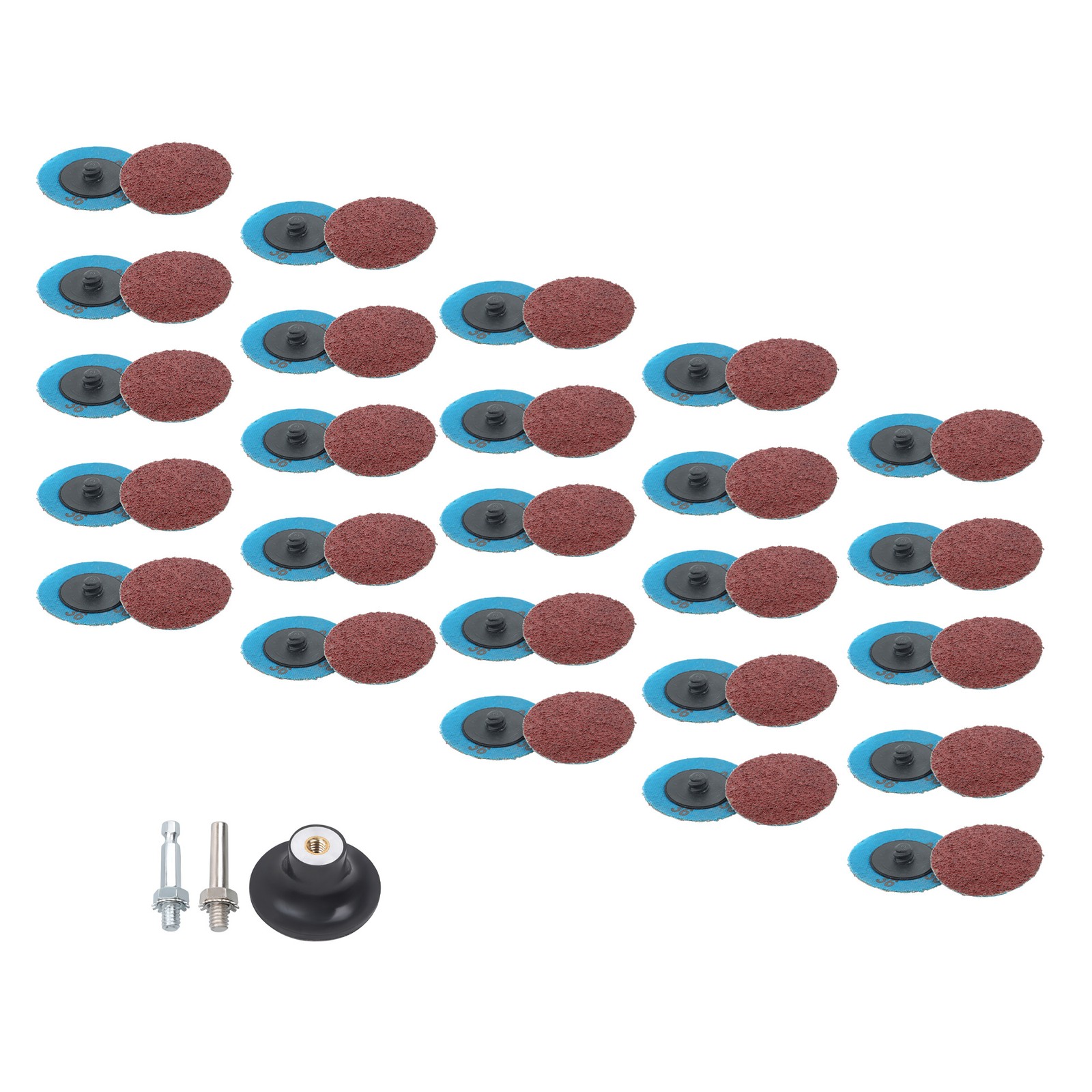 50 Pcs 2 Inch 36 Grit Aluminum Oxide Sandpaper Grinder Sanding Grinding Disc