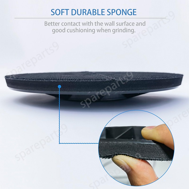 New 9″ 8 Hole Hook and Loop Sanding Disc Backing Pad for Drywall Orbital Sander