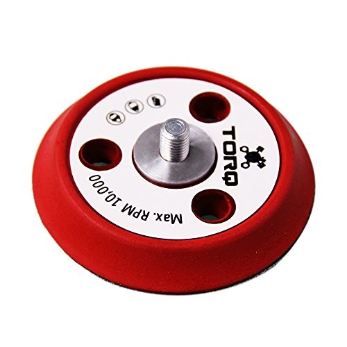 Torq BUFLC_200 R5 Dual-Action Backing Plate with Hyper 3 Inch Dual Action Red