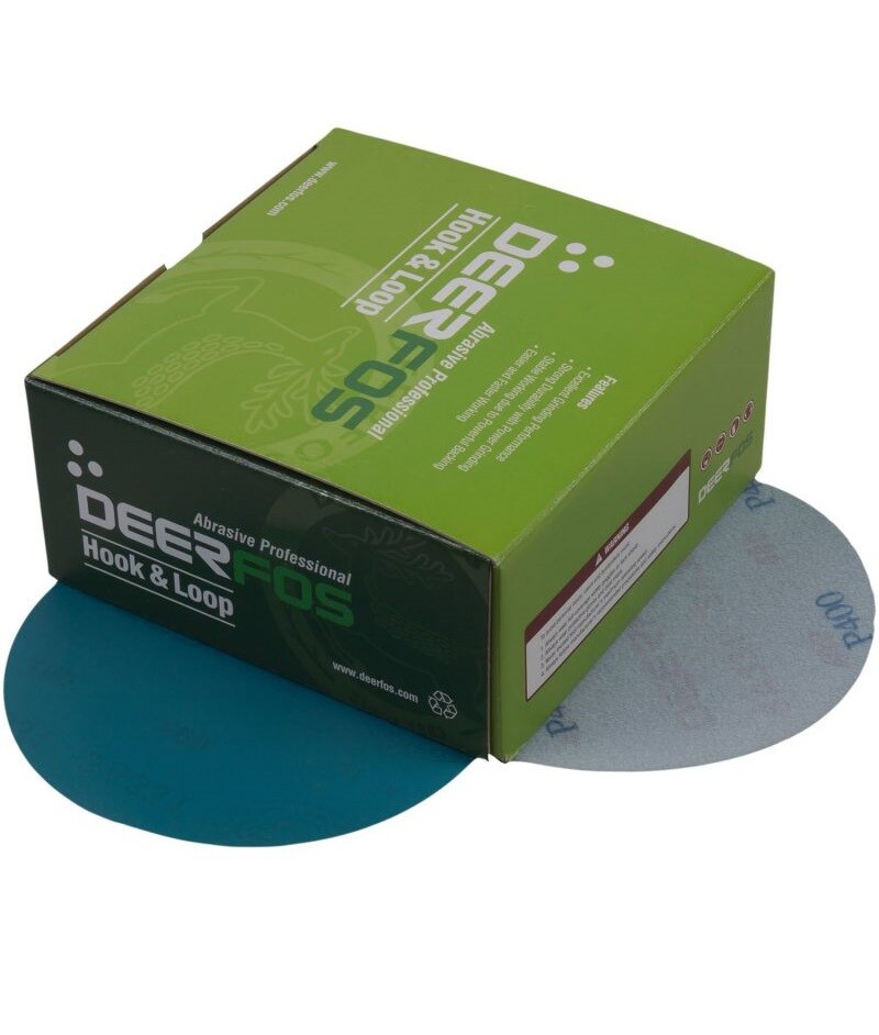 DEERFOS 6″ SANDING DISC 400 GRIT SANDPAPER SHEET HOOK & LOOP 10PCS