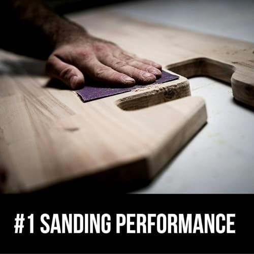 9 x 11 Inch Sandpaper Sheets 120 Grit Ceramic Aluminum Oxide Purple Clog