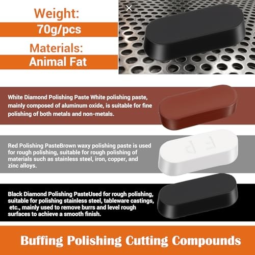18 Pack 4 Inch Buffering Wheels Polishing Kit with Compound for Angle Grinder,