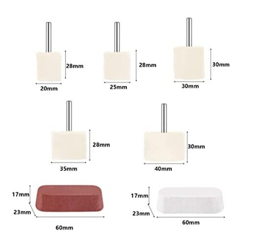 Pcs Polishing Wheel Kit for Drill – Buffing Pad Set With 2 Compounds and 5 14