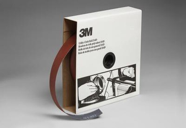 3M Utility Cloth Roll 314D, P220 J-weight, 1-1/2 in x 50 yd