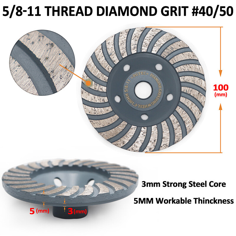 Diamond Turbo Row Grinding Cup Wheel Sanding Disc for Concrete 4/4.5/5/7 inch