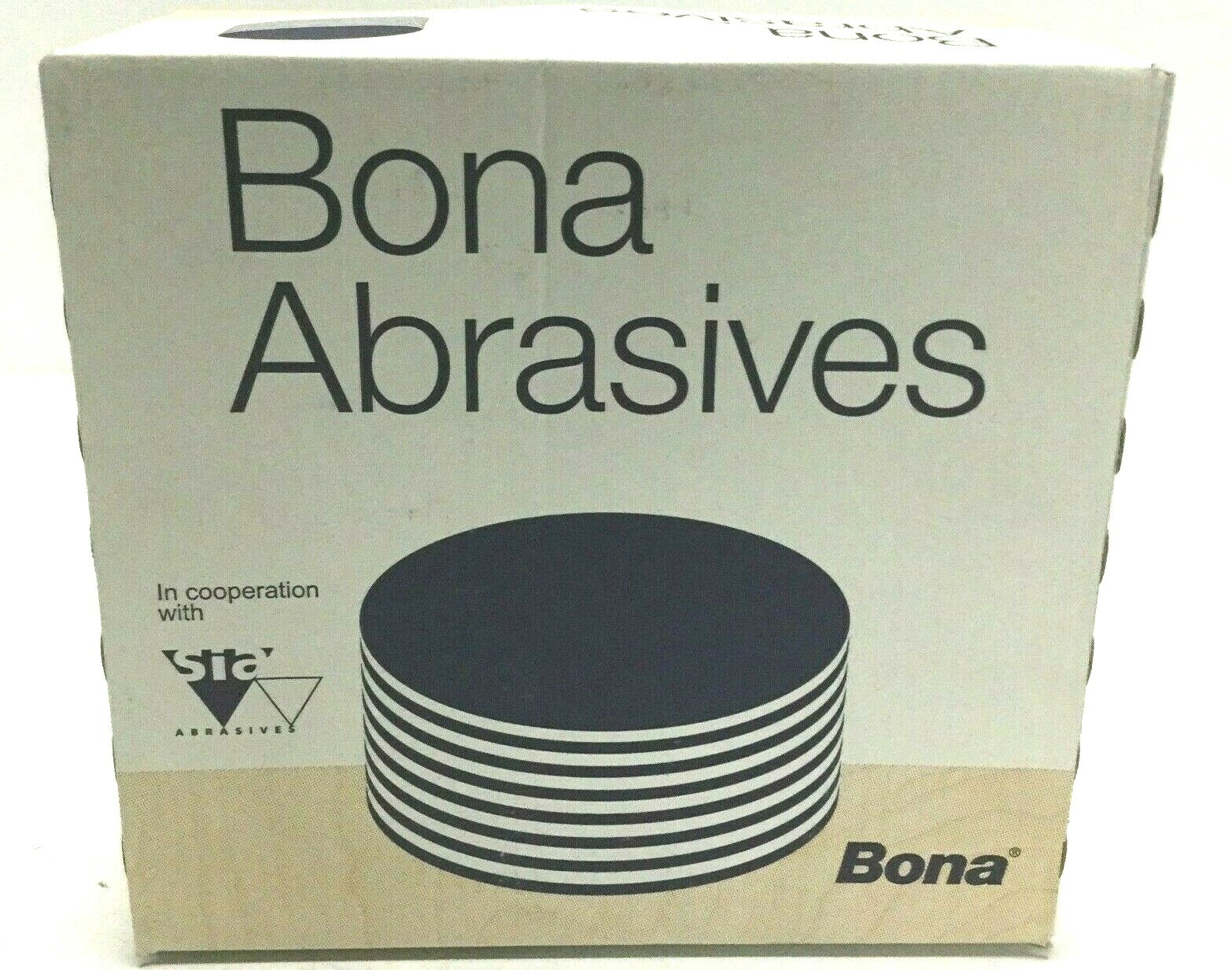 Bona Abrasives Black Floor Edger Disc, 6 Inch, 60 Grit, AA546850060, Pack of 50