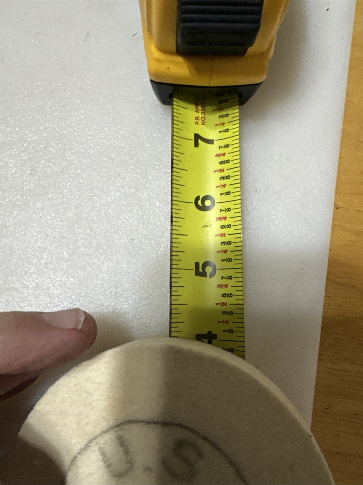 4” X 5/8” Wide Buff Felt Pad, 1 Quantity High Quality Medium Hard Made In USA
