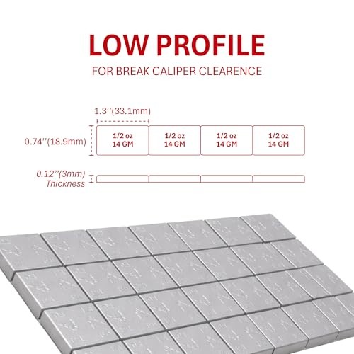 1/2 Oz 0.50 Oz Low Profile Stick 1/2 Oz Segment 30-2 Oz Strips (5 Lbs) Silver
