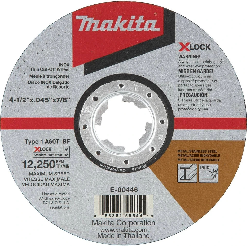 4.5″ x .045″ X-Lock Cut-Off Wheel 60 Grit – Thin Metal & Steel Cutting Disc