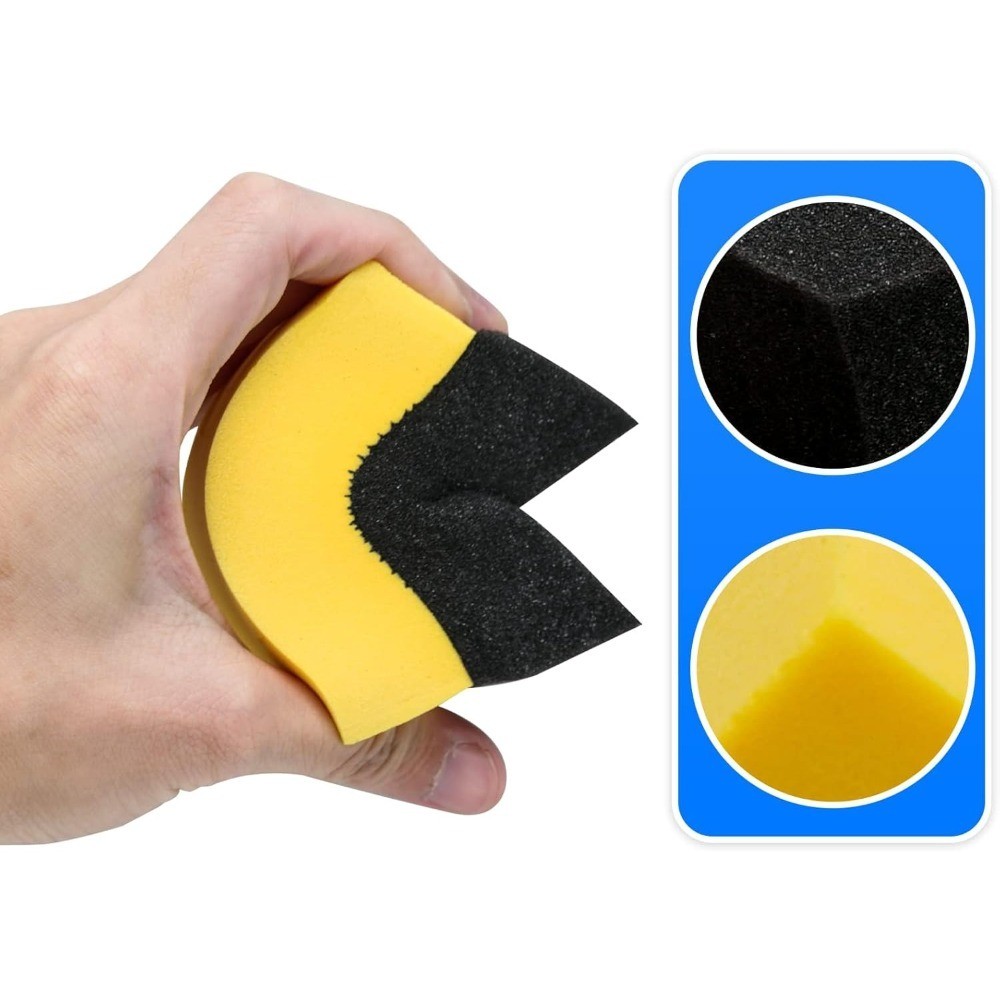 Tire Dressing Applicator Pads Sponge Set Car Glass Polishing Sponge for Painted