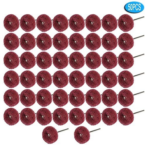 50PCS Abrasive Buffing Polishing Wheel Set for Rotary Tools Rust Removal 3mm