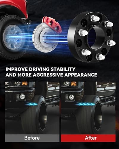 Wheel Adapters 6×5.5 to 6×135 for F150 Wheels on 6×5.5 to 6×135 (Hubcentric)