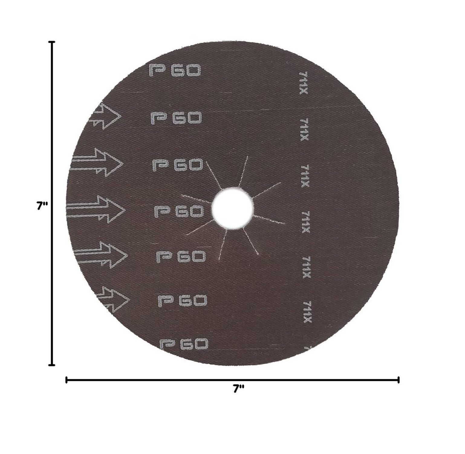 Mercer Industries 410060 Zirconia Cloth Floor Sanding Edger Discs, 7″ x 7/8″ …