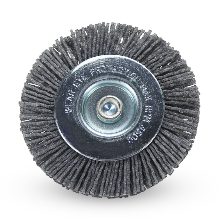BHA 3″ Nylon Wire Wheel with 1/4″ Hex Shank for Drill or Die Grinder