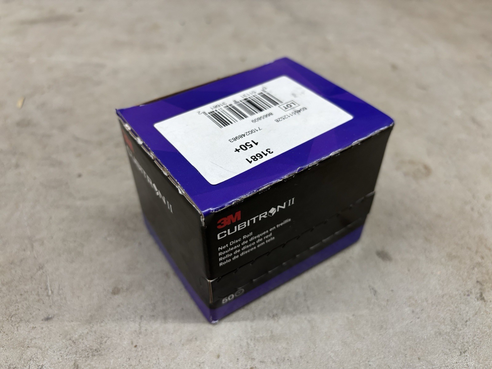 3M Cubitron II Net Disc Roll 31681 150+ Single Roll Of 50 3″ Disks