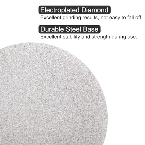 Diamond Sanding Grinding Disc, 12-Inch (300mm) No Center Hole, Flat Grit 80