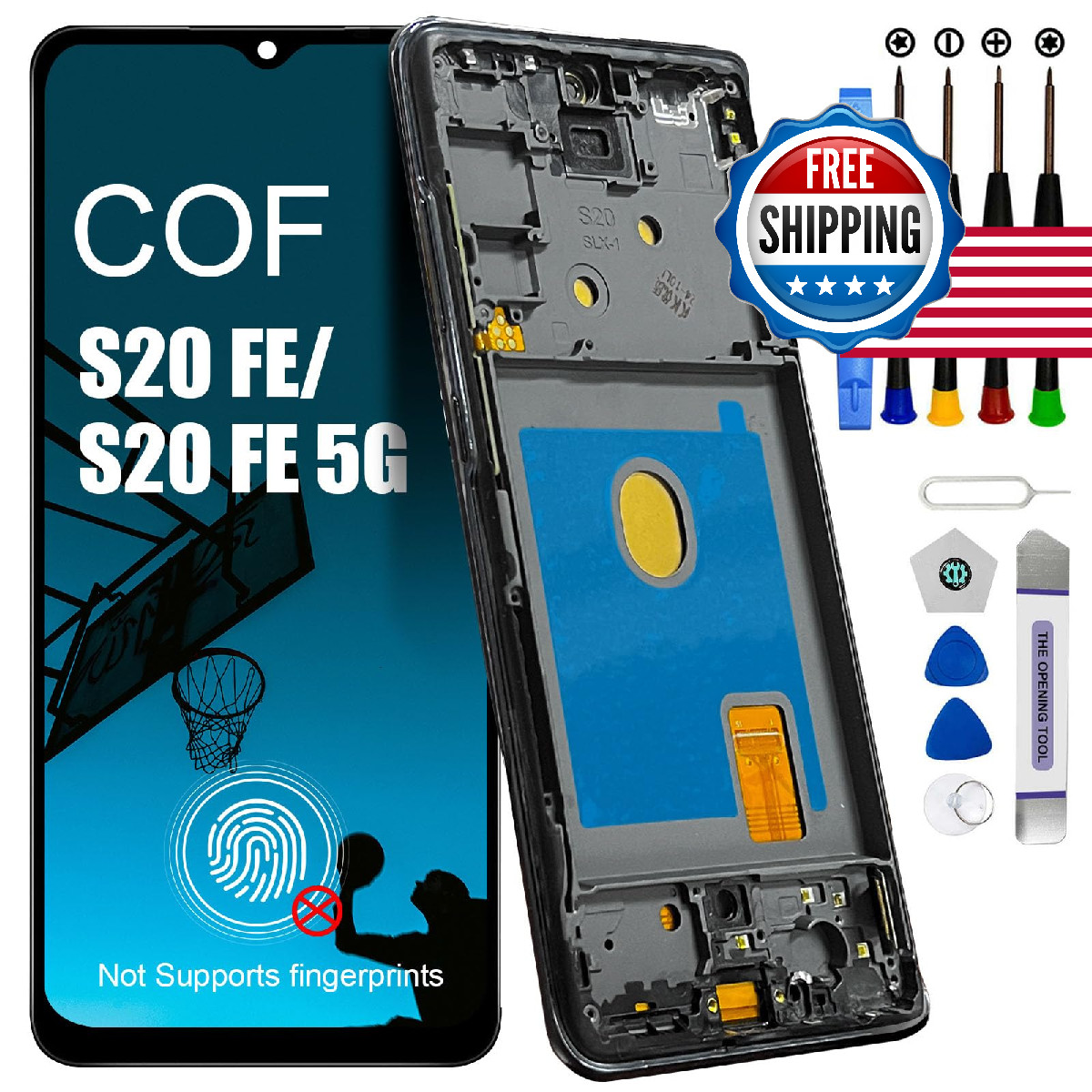 Samsung Galaxy S20 FE FE 5G Screen Replacement Frame LCD Digitizer Touch Assembl