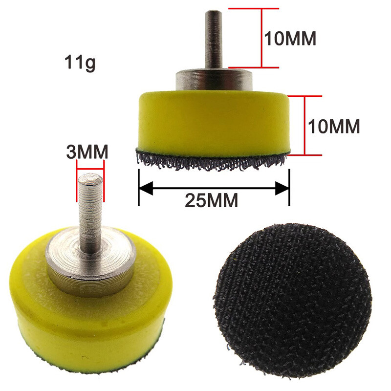 1″ 25mm Hook&Loop Backing Pad Plate 3mm Shank for Sanding Polishing Sander Disc
