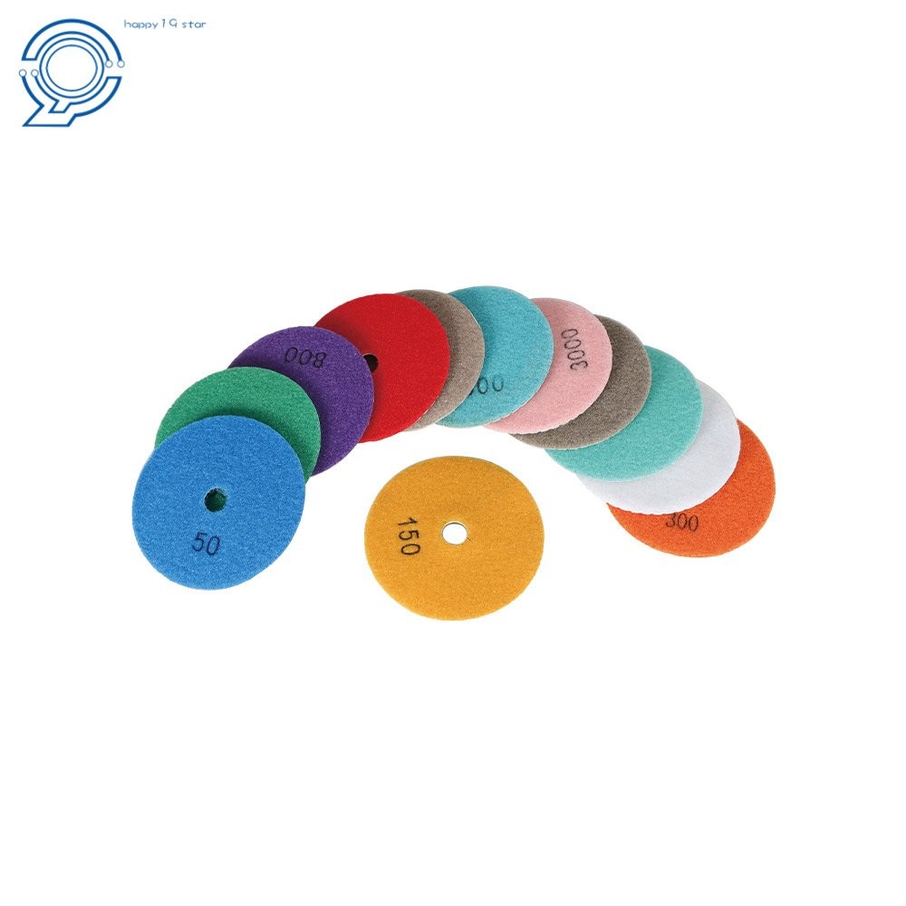 With 2 Pack 5/8In-11In Backer Pads 14 Pack 4 Inch Diamond Polishing Pads Kit