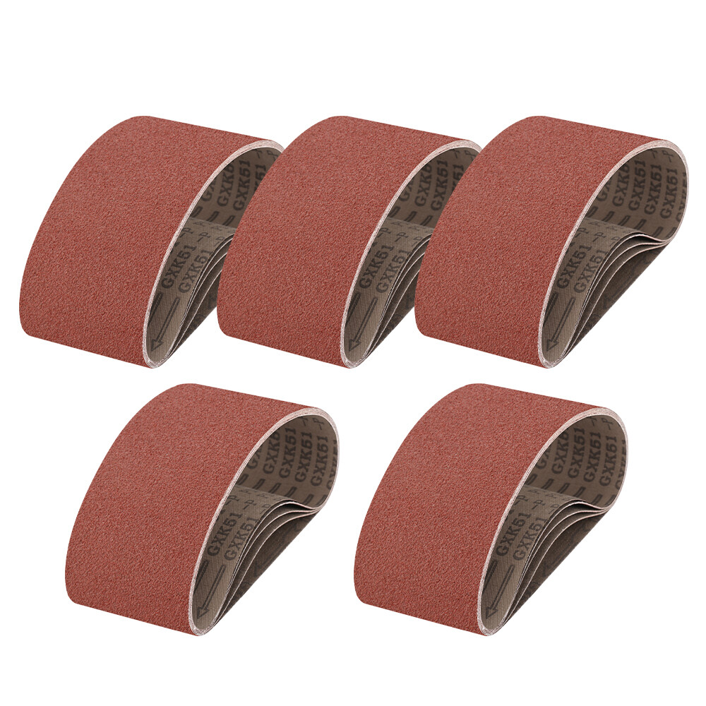 4 x 24/36 inch Sanding Belts 40-400 Grit Aluminum Oxide Belt Sander for Wood 5pc