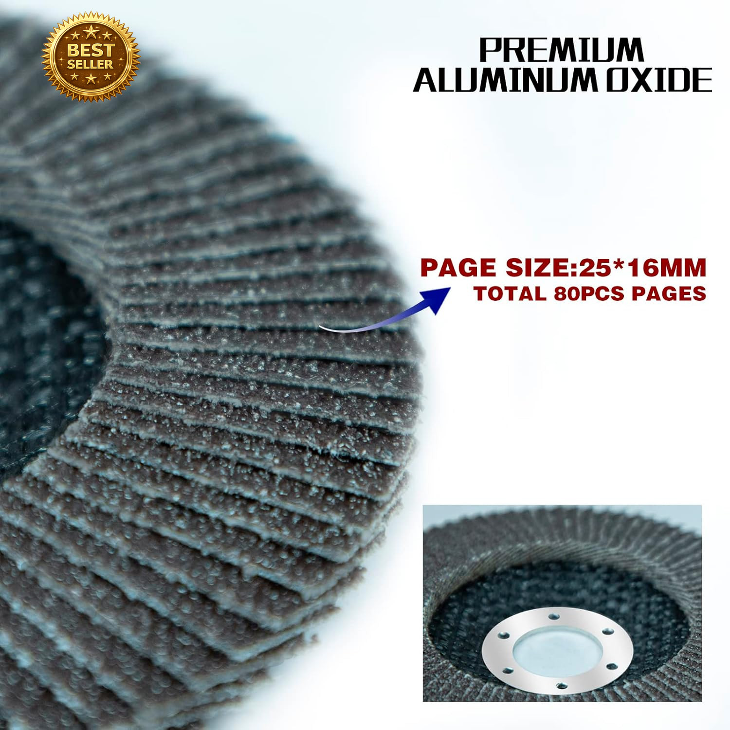10 Pack 4.5″ Flap Disc 40 Grit 7/8 Inch Bevel Type 29 Grinding Wheel