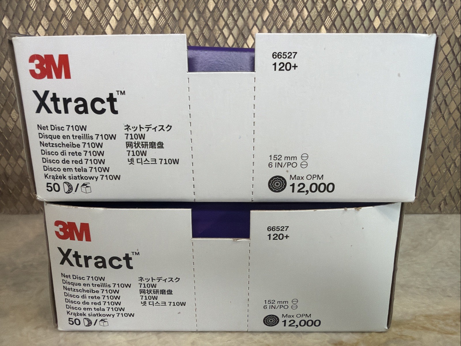 3M Xtract Cubitron II Net Disc 710W, 120+, 5 in X NH, Die 500X (2 Pack)