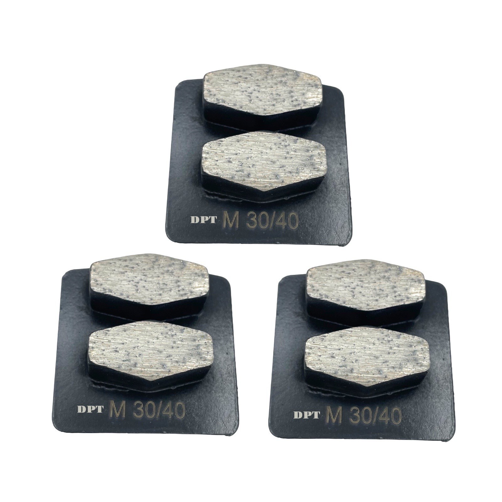 3 Pk Grinding Discs for Husqvarna PG Series Concrete Grinder Medium Bond 30 Grit