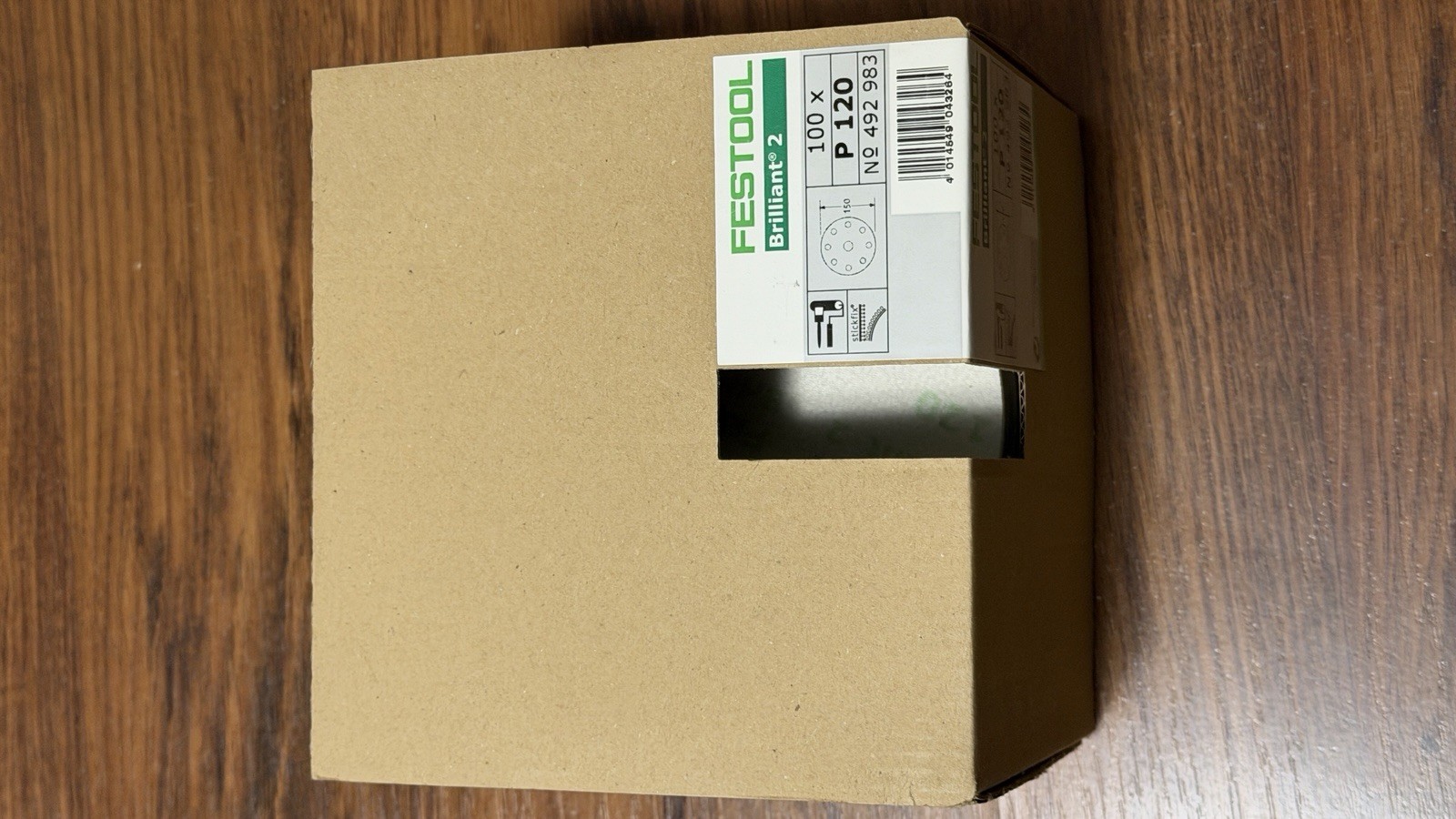 Festool Brilliant 2 P80, P120, P240, 150mm 6″