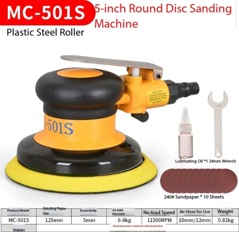 Pneumatic Sander, Air Sander, Pneumatic Polishing, Waxing, and Buffing Machine