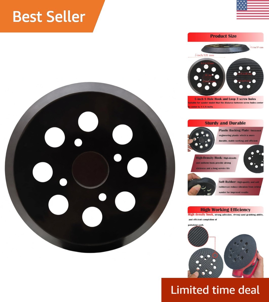 High-Performance 5 Inch Sanding Pad for SKIL Orbital Sanders – Easy Installation