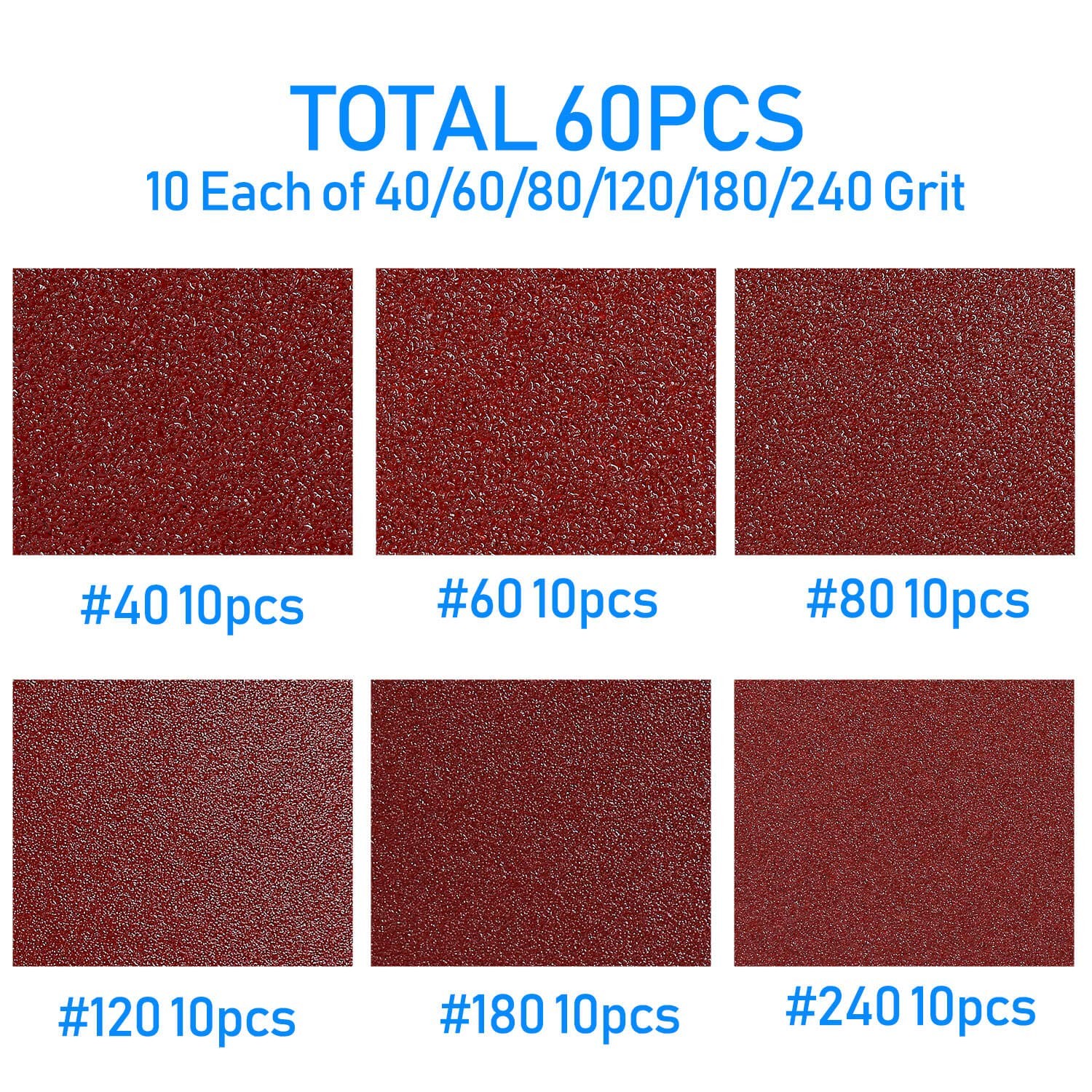 Triangle Oscillating Multi Tool Sanding Pads, 60Pcs 3-1/8 Inch Oscillating to…