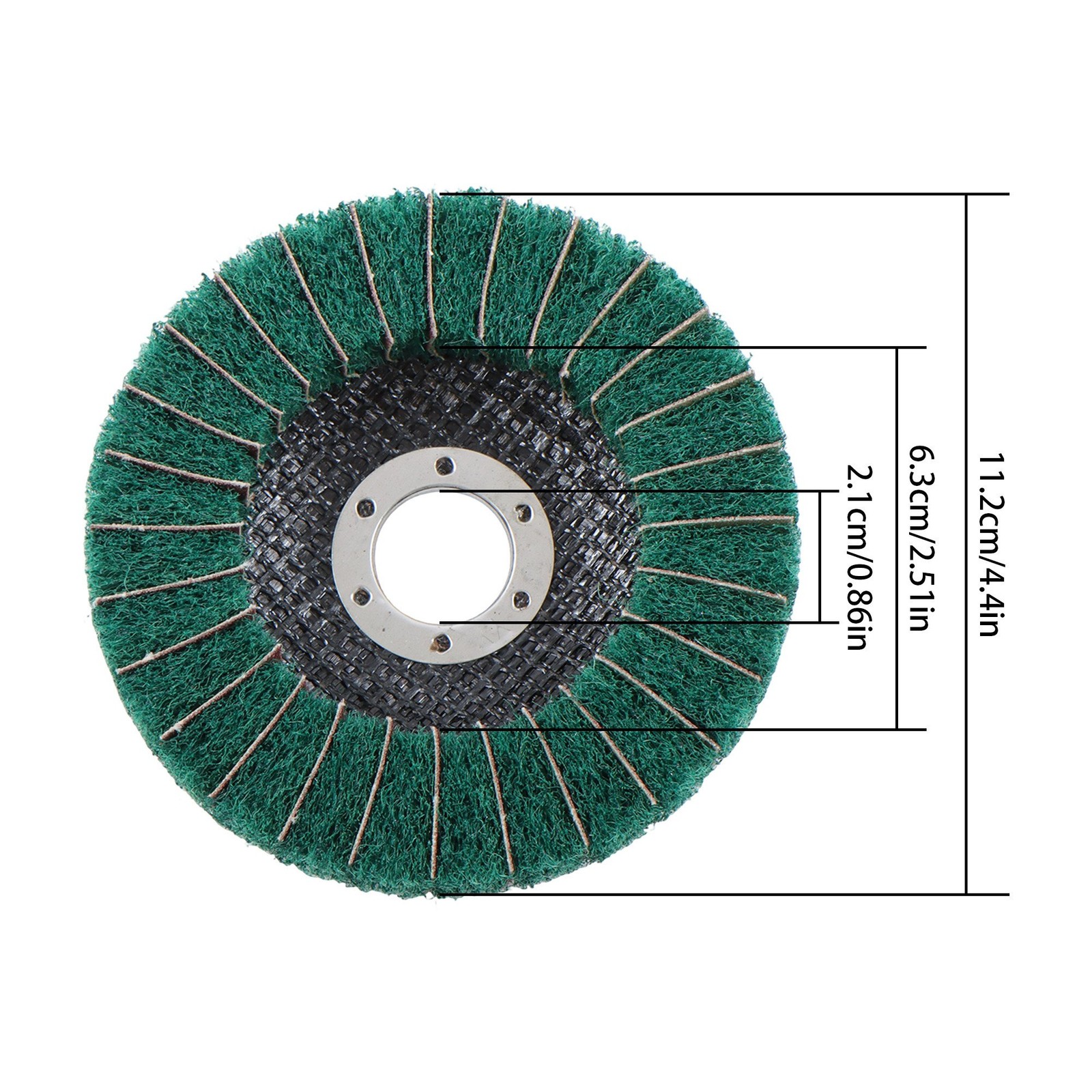 10 Pack: 4-1/2″ x 7/8″ Scour Flap Discs Grinding Sanding Discs (120 & 240 Grit)