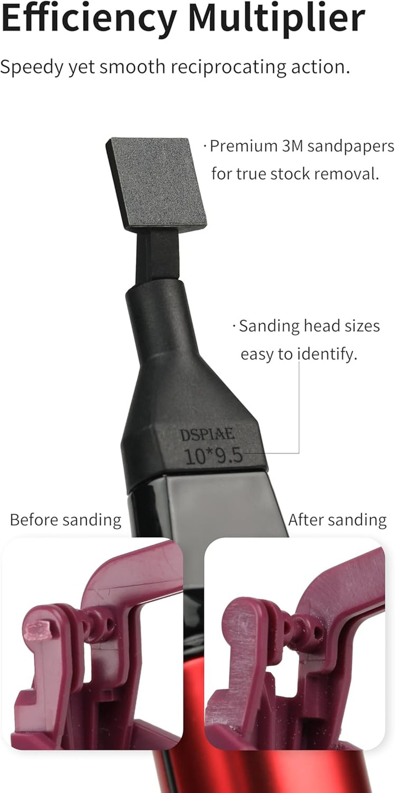 Reciprocating Sander,Usb Quick Charging Sanding Pen with 8Pcs Sanding Head,Self-