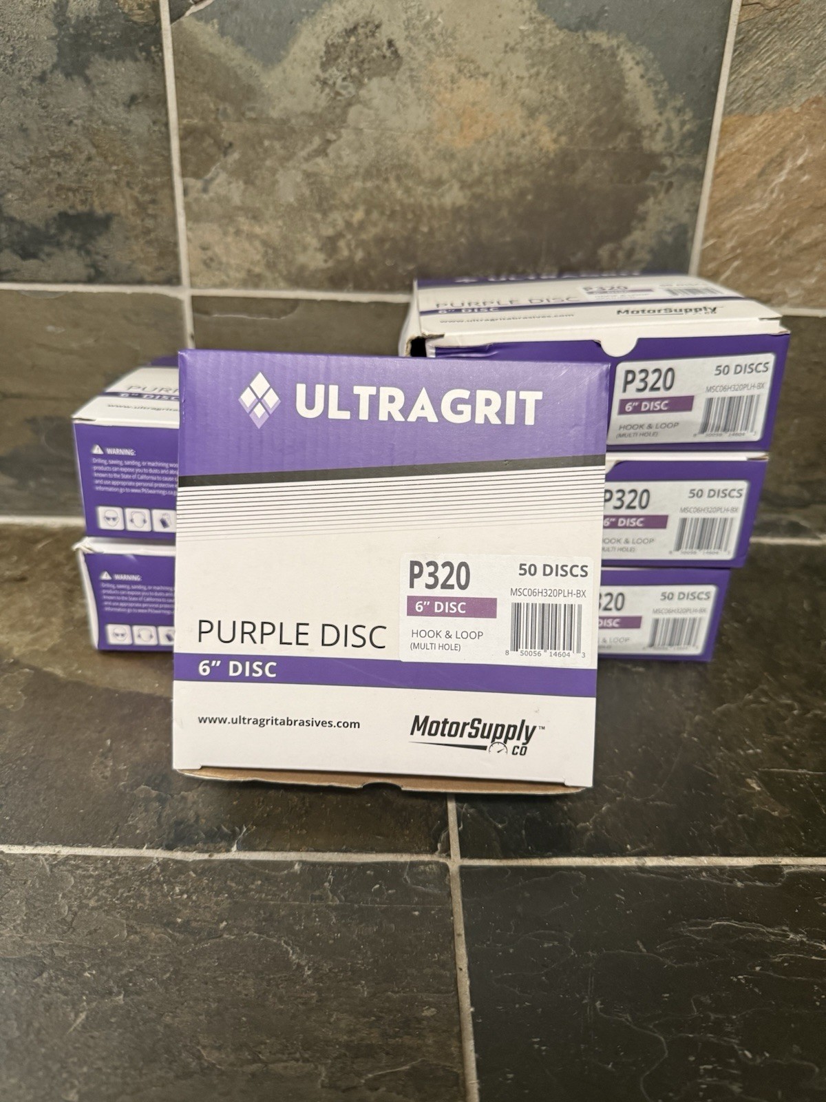 5 Packs UltraGrit Purple Disc P320 6” Disc