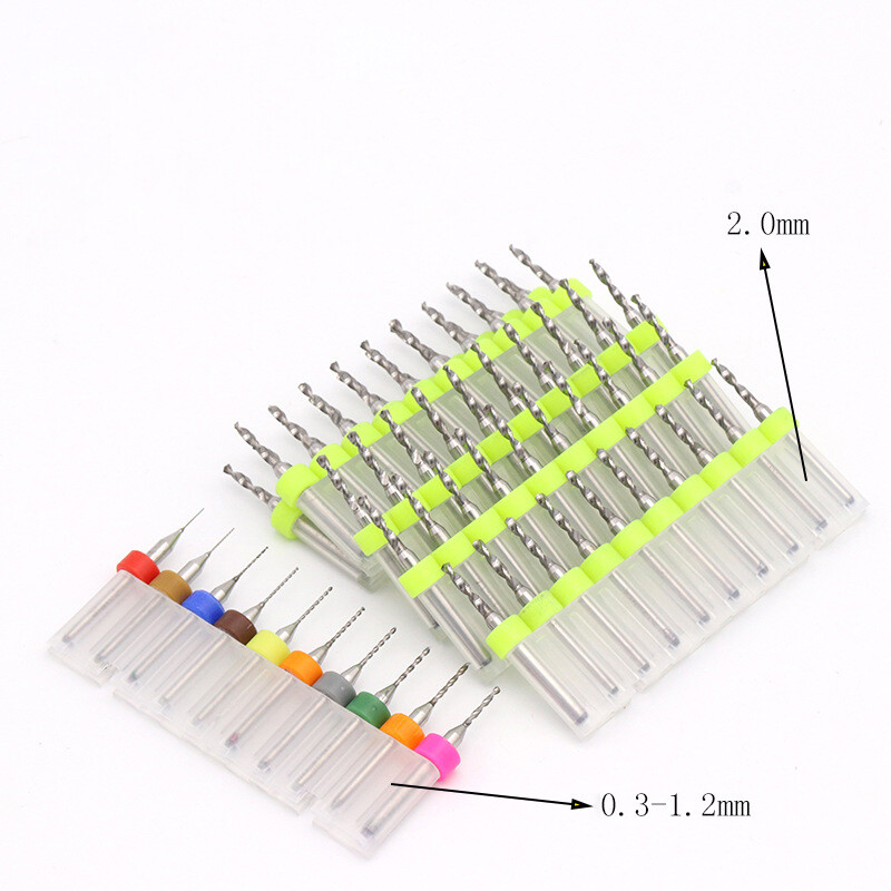 PCB Carbide Micro Twist Drill Bits Driiling Bit for CNC Engraving 0.15mm – 2.5mm