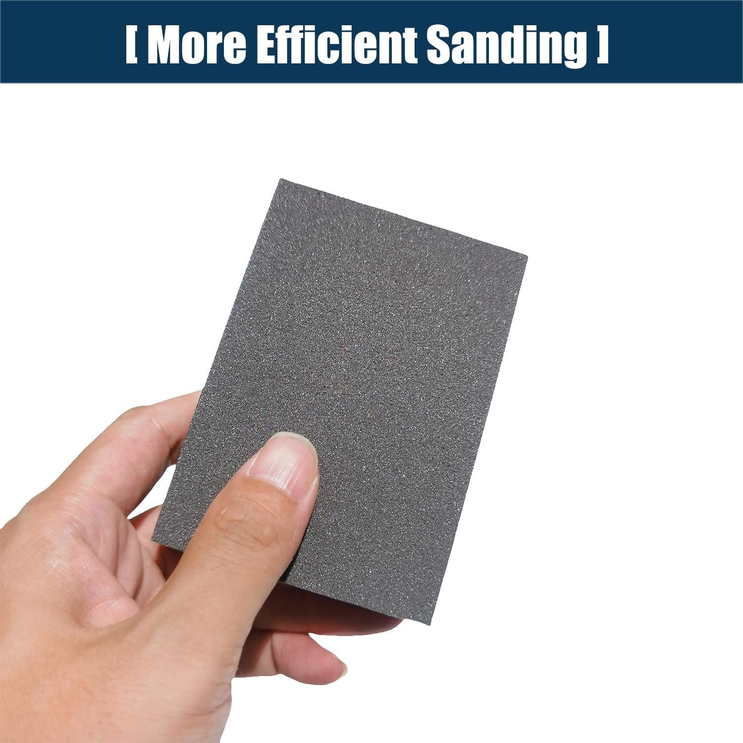 6 PCS 220 Grit Hand Sanding Blocks Set – Fine Sander Sponge, Wet and Dry…