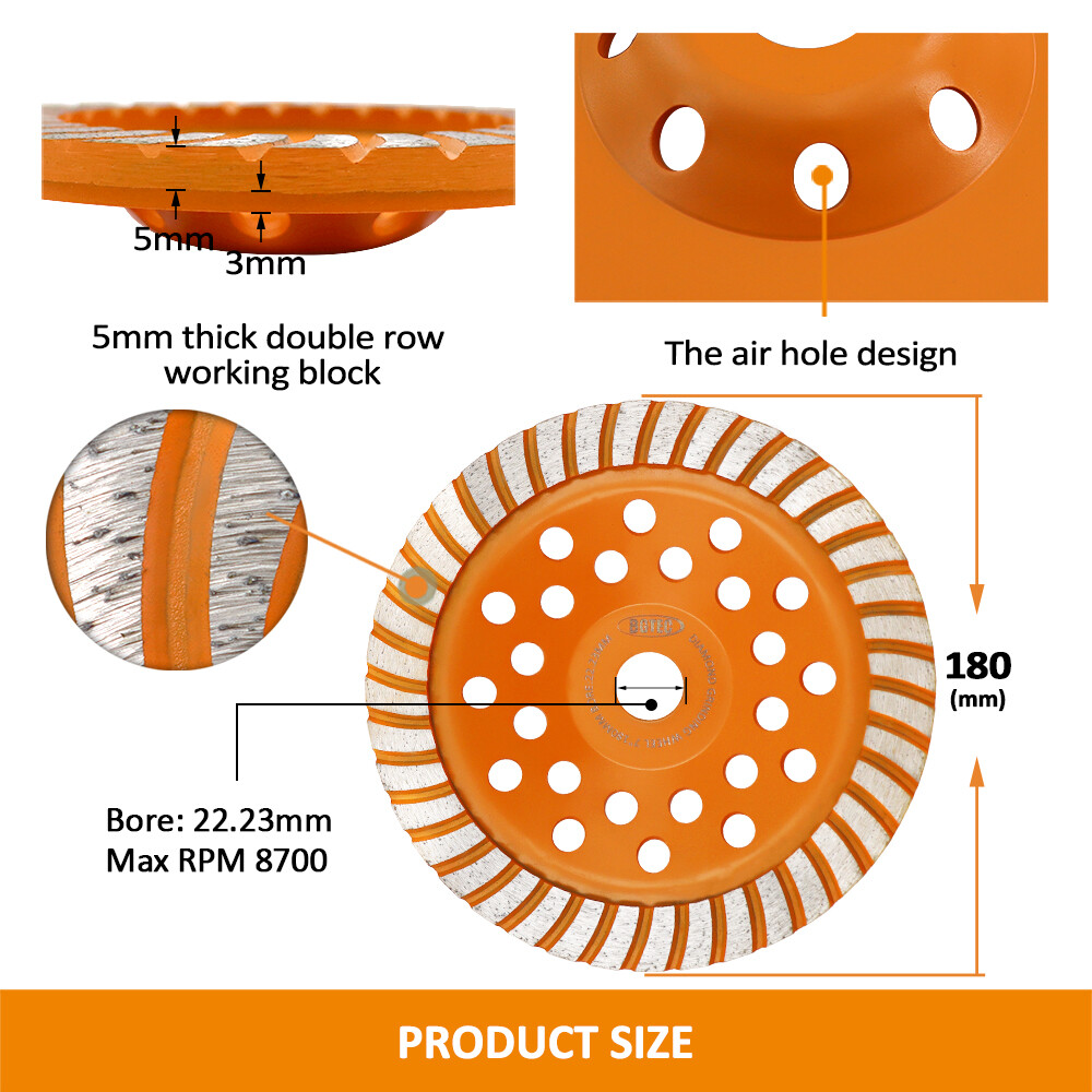 Diamond Grinding Wheel Polishing Plate 4-7 inch Marble Granite Concrete Brick