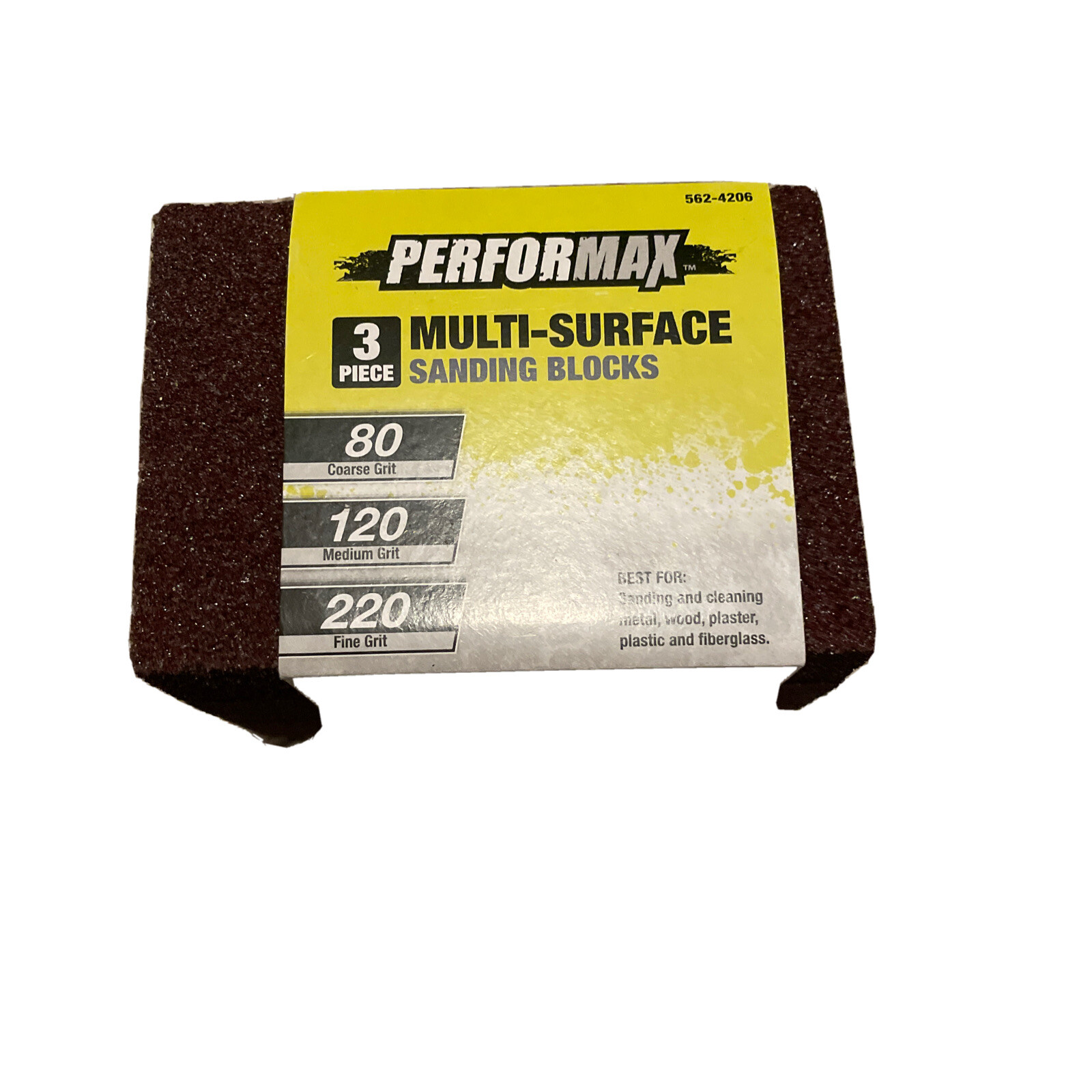 Performax Multi-Surface Sanding Blocks – 80, 120, 220 grits Medium Fine Coarse