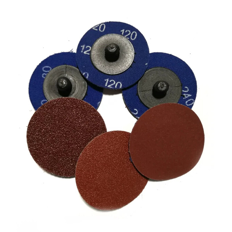2 Inch 50mm Roll Lock Sanding Discs R-Type Quick Change Disc Pads 36-240 Grit