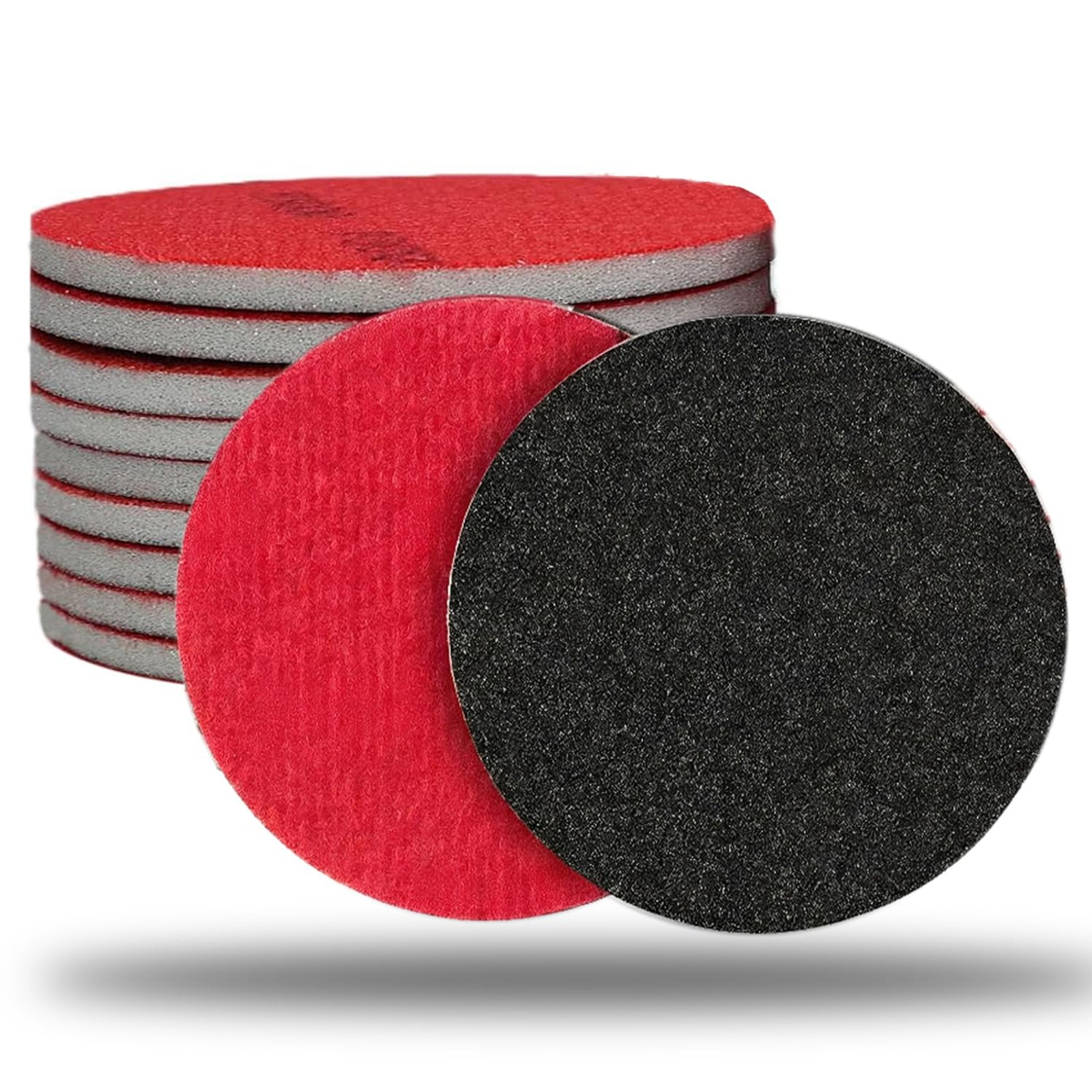 10 Pack 6 Inch Hook and Loop Sanding Sponge Discs 400-3000 Grit Wet Dry Sanding