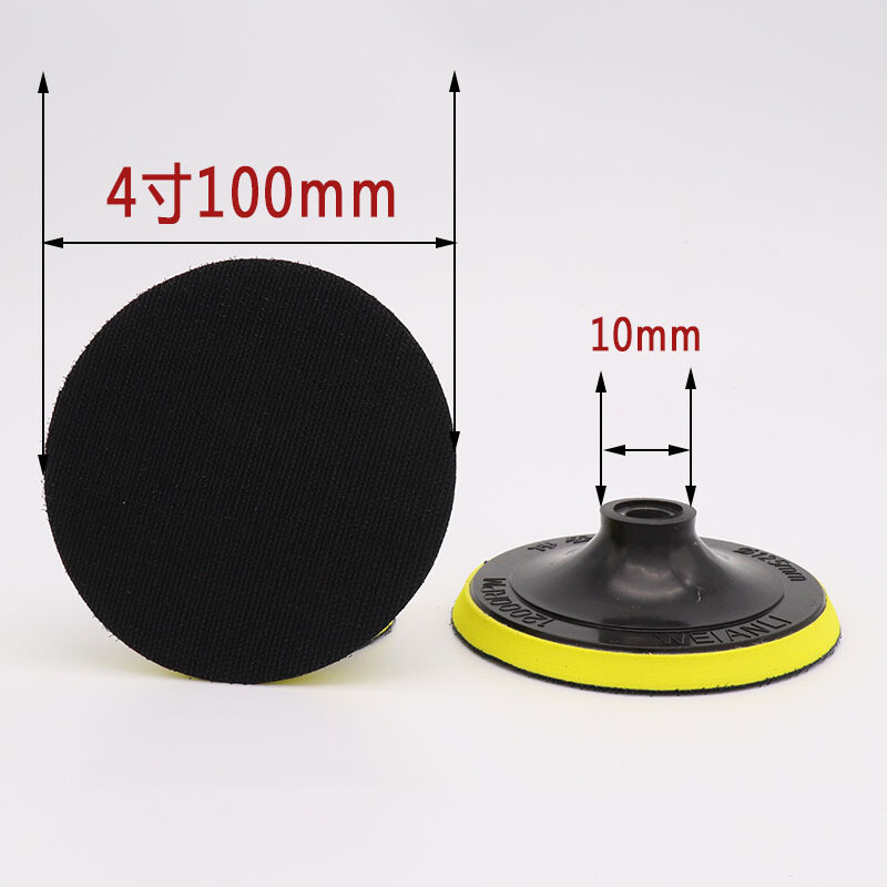 3/4/5/6/7 Inch Sanding Polish Pad Hook&Loop Backing Sander Female Thread M10 M14