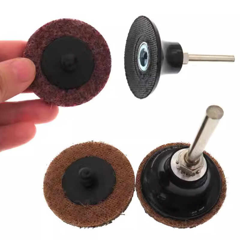 46 PCS 2″ Inch 50mm Type R Roll Lock Quick Change Discs Die Grinder Sanding Pads