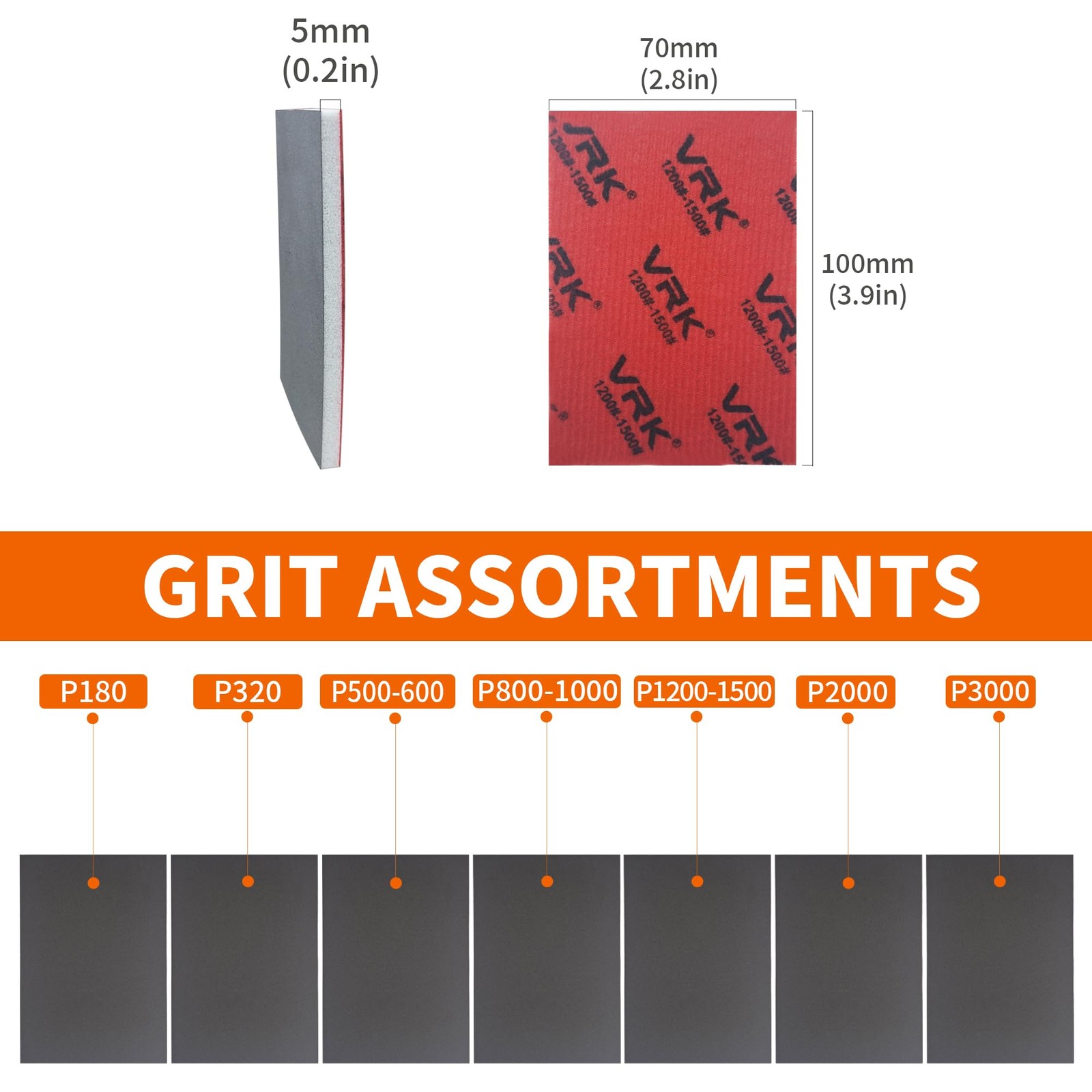 28 Pcs 180-3000 Grit Sanding Sponge,Ultra Fine Sandpaper,Soft Foam Hand Sande…