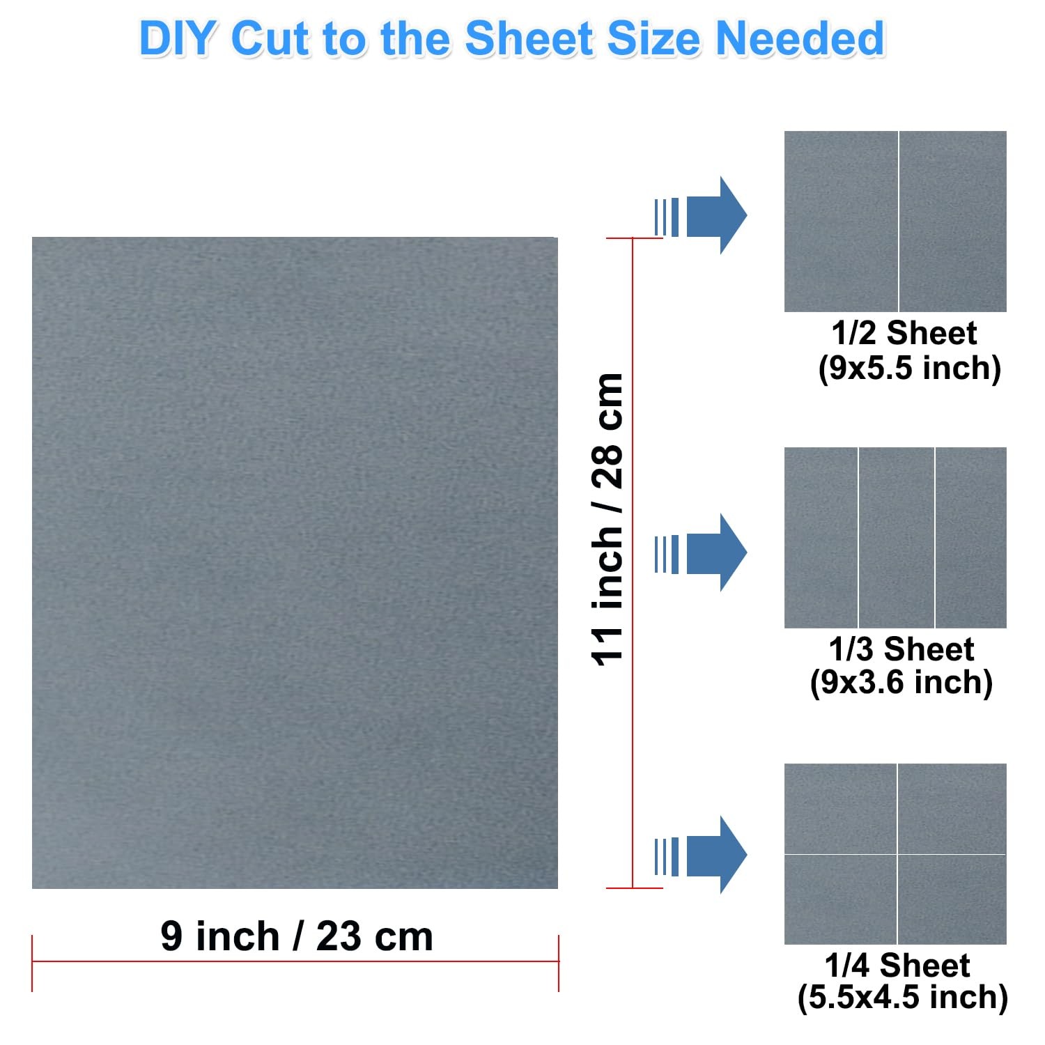 20 Pack Sandpaper Sheets 9 x 11 Inch, Sand Paper Assorted for Wet/Dry Wood Me…
