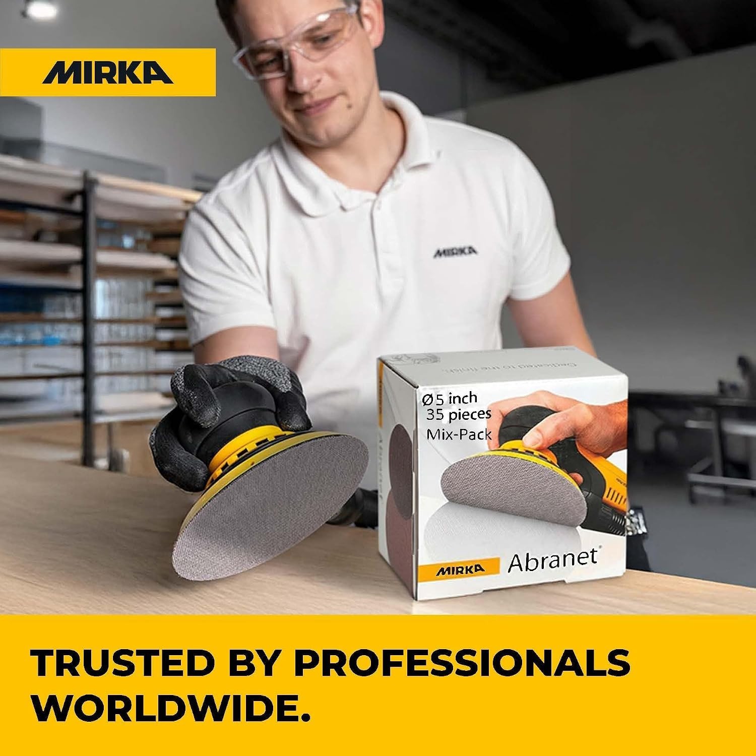 Innovative Abranet Hook and Loop Sanding Discs, 35-Pack
