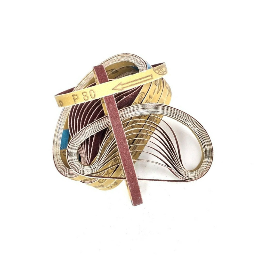 50 Pcs 330*10mm Abrasive Sanding Belts Bands P80 P60 P120 P180 P240 on Air Belt