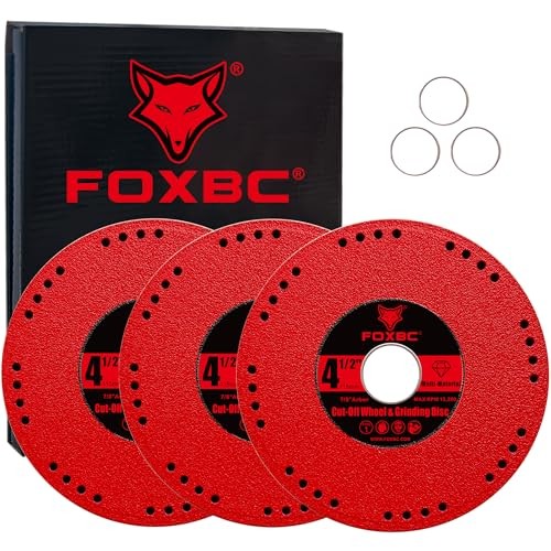 4-1/2 Inch Metal Diamond Saw Blades, Multi-Purpose Cut Off & Grinding Wheel