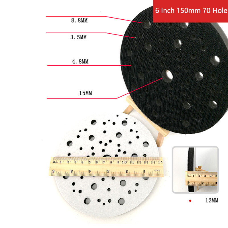 EVA Sponge Interface Pad Sanding Hook & Loop Polishing Backing 1″ 2″ 3″ 4″ 5″ 6″