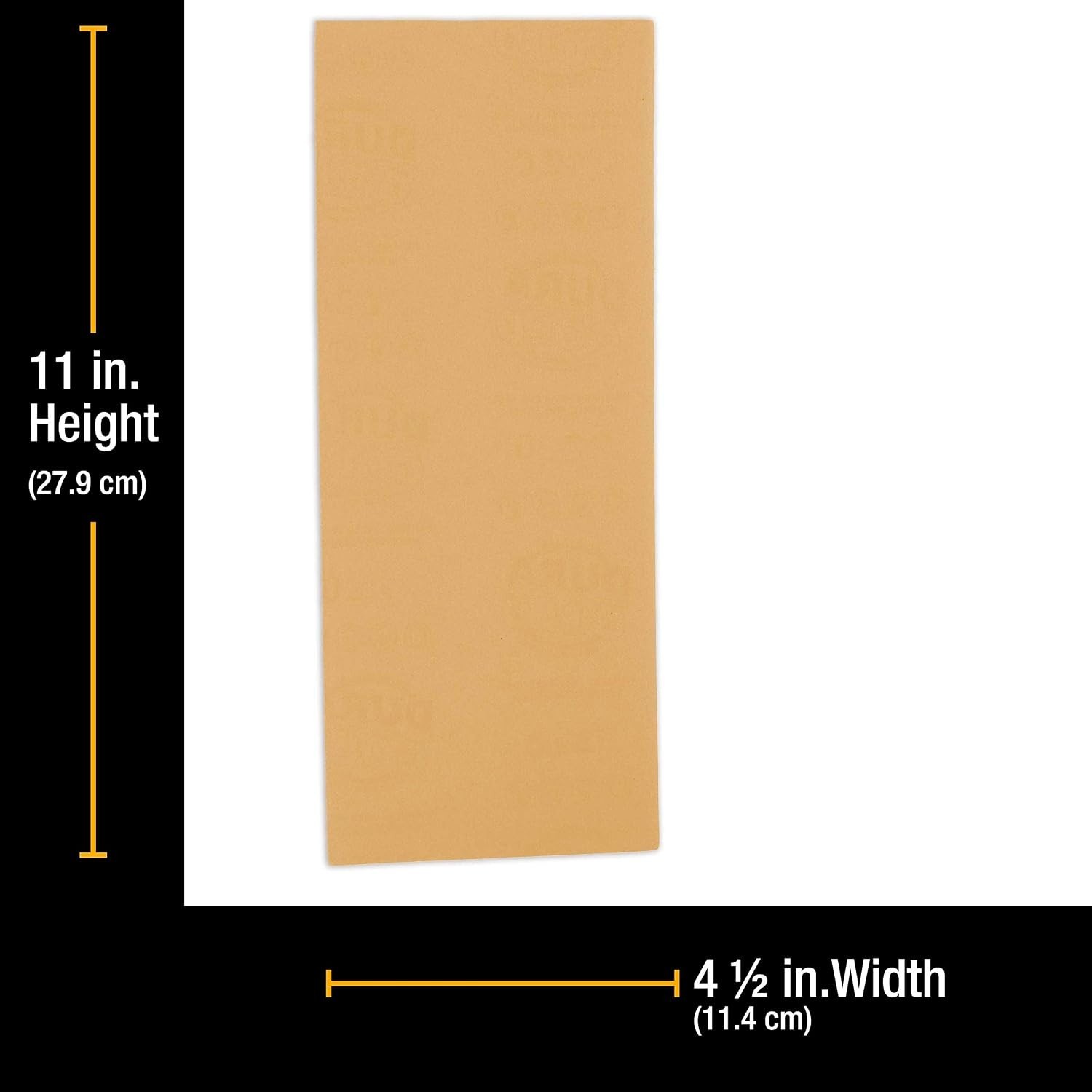 1/2 Sheet Size Gold Sandpaper with Hook & Loop Backing, 3 Each 80, 120, 150, …