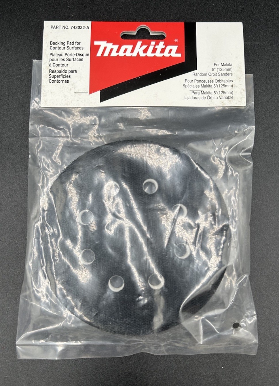 Makita 743022-A 5-Inch Backing Pad Brand New! Never Opened!